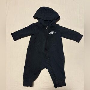 Nike Black Hooded Footies One Piece